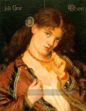  Gabriel Peintre - Joli Coeur préraphaélite Fraternité Dante Gabriel Rossetti